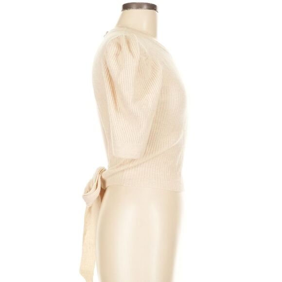 Reformation Alida Open Back Cashmere Sweater Cream Beige Size M - Picture 5 of 9